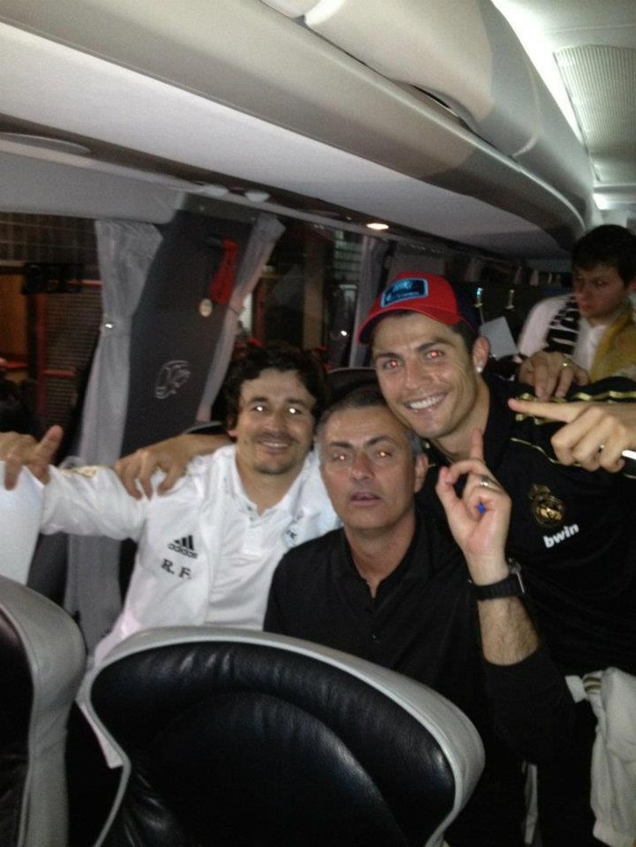 Ronaldo và ông thầy Mourinho đang rất hạnh phúc